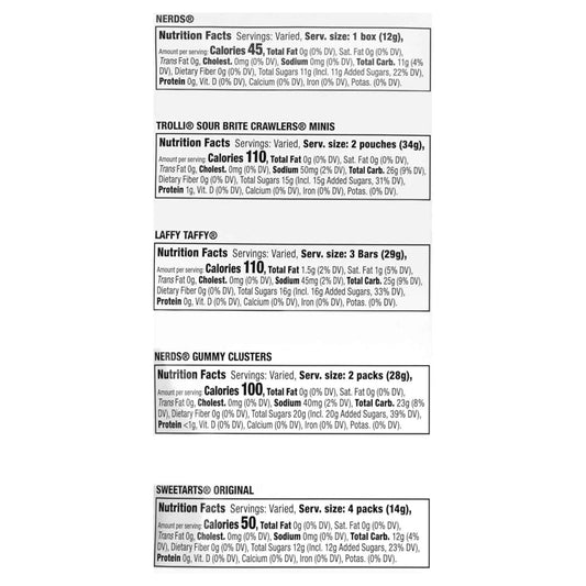 SweeTARTS Variety Party Mix, Individually Wrapped Assorted Candy, 28.6 Ounce (75 Count)
