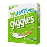 YumEarth Organic Sour Giggles Chewy Candy - Allergy Friendly (Top 9 Free), No Artificial Dyes or Flavors, Non GMO, Gluten Free, Vegan - Individually Wrapped Sour Snack Packs - 0.5 Ounce (Pack of 10)