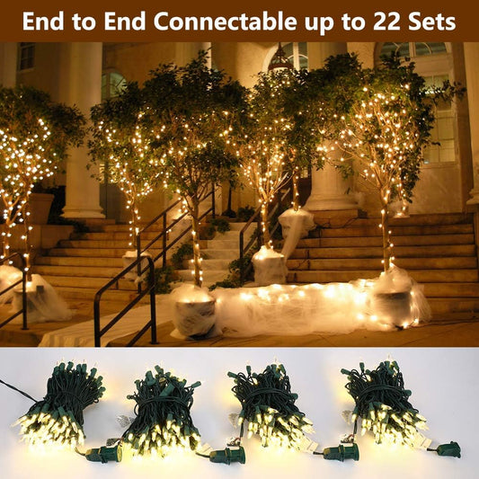 Brizled_Christmas_Lights_Warm_White,_2_Pack_33ft_100_LED_Christmas_String_Lights,_120V_UL_Certified_Connectable_Xmas_Tree_Lighting_Mini_Xmas_Light_Set_for_Holiday_Tree_Home_Party_Indoor_Outdoor_Decor