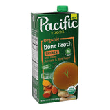Pacific Foods Organic Chicken Bone Broth With Black Garlic and Shiitake Mushroom, 32 oz Carton