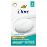 Dove Beauty Bar Soap Sensitive, for Sensitive Skin, Fragrance Free and Hypoallergenic 3.75 oz