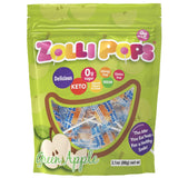 Zollipops Caramel & Green Apple, 10.4oz, Sugar-free, Allergy-free, Vegan, KETO & Diabetic Friendly, Clean Teeth Candy