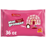 Malt-O-Meal Strawberry Cream Mini Spooners Shredded Wheat Cereal, Frosted Strawberry Breakfast Cereal Squares, Large Cereal for Family, 36 OZ Resealable Cereal Bag