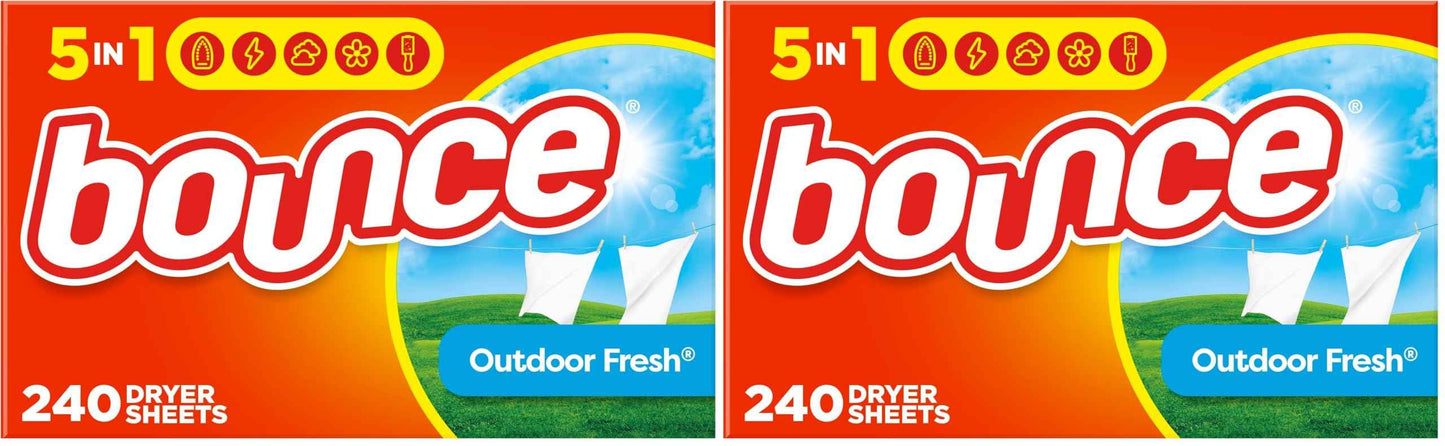 Bounce Fabric Softener Sheets, Outdoor Fresh Scent