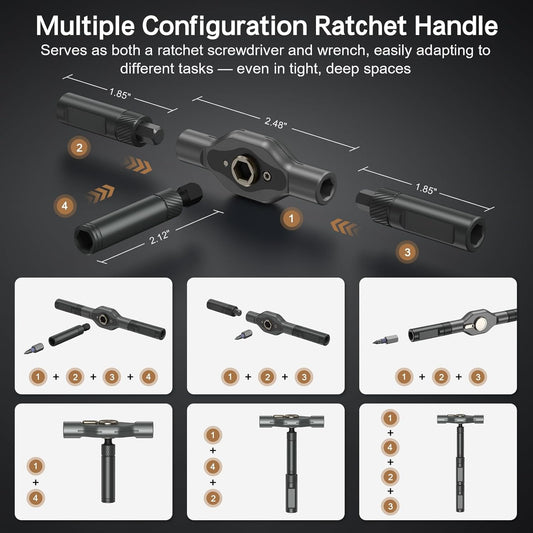 42_in_1_Magnetic_Screwdriver_Set,_DIY_Ratchet_Screwdriver_Set,_Multi_Bit_Magnetic_Drive_Set_with_Detachable_Ratchet_Handle,_Portable_Compact_Repair_Tool_Kit_for_Furniture_Computer_Bicycle_Gray