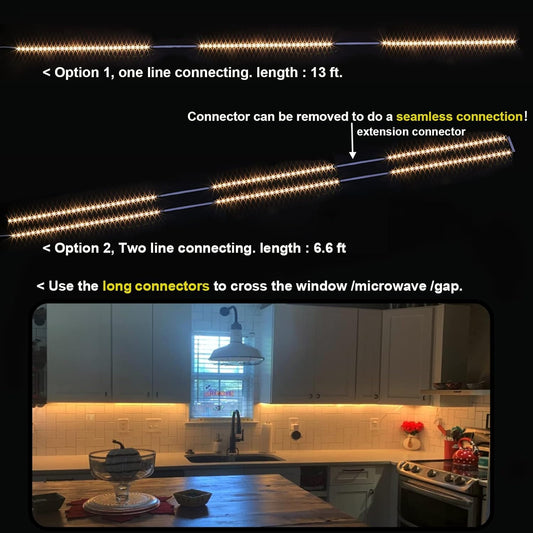 WOBANE_Under_Cabinet_Lighting,_8PCS_LED_Strip_Lights_with_Remote_and_24W_Adapter,_Ultra_Bright_240-LED_Tape_Light_for_Kitchen,Counter,Shelf,TV_Back_Warm_White/Natural_White/White,Dimmable,Timing,Memory_Function