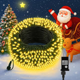 LED Connectable Christmas Tree Lights, End-to-End Plug 8 Modes Indoor Lights with Timer, Outdoor Indoor Fairy Lights Christmas Tree, Patio, Garden, Party, Wedding, Holiday
