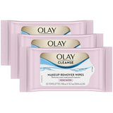 Olay Cleanse Makeup Remover Cleansing Face Wipes, Daily Facial Towelettes, Rose Water, 25 Count