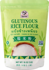 52USA Glutinous Rice Flour 32 Ounce (Basic), 2 Pound (Pack of 2), Rice Flour for Baking or Cooking, Product of THAILAND, All Natural White Rice Flour, Vegan, With Bag