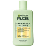Garnier Fructis Hair Filler Strength Repair Shampoo with Vitamin Cg, Sulfate Free Shampoo for Weak, Damaged Hair, 10.1 Fl Oz