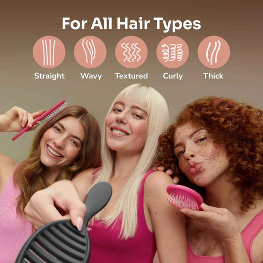 Wet Brush Ceramic Speed Dry Hair Brush, Vented Design & Soft HeatFlex Bristles for Blow-Dry Safe Styling - Ergonomic Handle for Pain-Free Detangling - Hair Accessories for All Hair Types