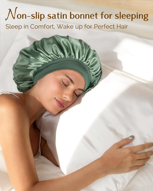 YANIBEST_Silk_Bonnet_for_Sleeping_Women,_Double_Layer_Hair_Satin_Bonnets_with_Elastic_Band,_Sleep_Cap_Curly_Natural_Hair