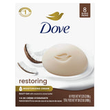 Dove Beauty Bar Soap Restoring Coconut & Cocoa Butter for Restored Skin, Nourishes Skin 3.75 oz