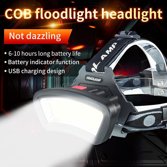 DARKBEAM_COB_Floodlight_Headlamp_USB_Rechargeable_with_Red_Light,_2000_Lumen_LED_Headlight_-_Car_Maintenance_and_Night_Construction_6-10_Hours_Long_Battery_Life
