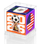 2026 World Soccer Cup Themed 3x3 Cube Puzzle, Football Sports Celebration Brain Puzzle Toy, Memorable Decor for Sport Fans