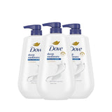 Dove Body Wash with Pump Deep Moisture for 24hr Lotion-Soft Skin Moisture Moisturizing Skin Cleanser with No Sulfates No Parabens