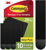 Command 20 Lb XL Heavyweight Picture Hanging Strips, Damage Free Hanging Picture Hangers, Heavy Duty Wall Hanging Strips for Living Spaces