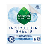 Seventh Generation Laundry Detergent Sheets 32ct Removes Tough Stains Safer for your family