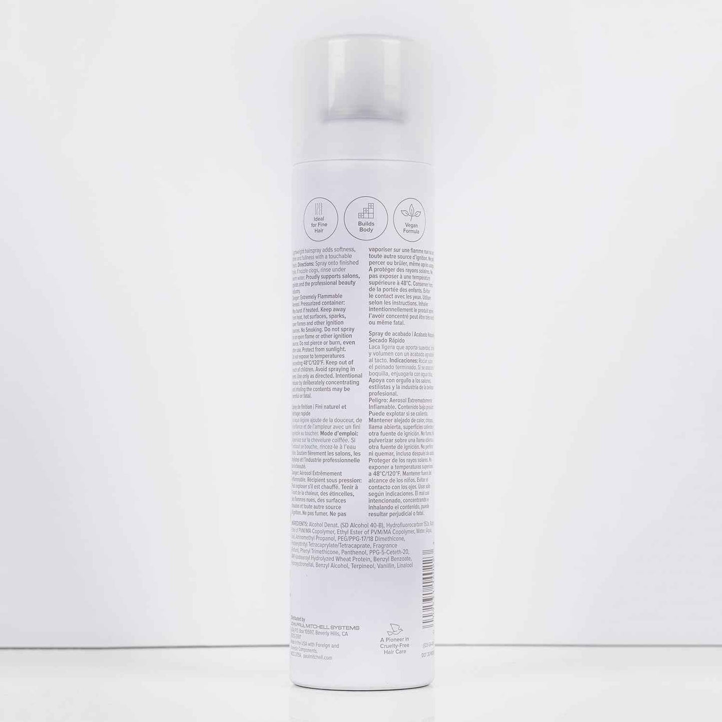 Paul Mitchell Super Clean Light Hairspray, Fast Drying, Soft Hold + Natural Finish, For Fine Hair, 9.5 oz