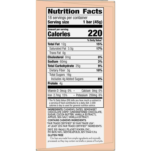 Larabar Chocolate Chip Cookie Dough Fruit and Nut Bars, Gluten Free and Vegan