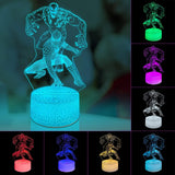 Superhero Gift 3D Night Light, Remote & Smart Touch 16 Colors Changing Dimmable CreativeUSB Table Lamp Gift for Boys Girls Birthday Christmas Gifts
