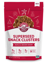 Manitoba Harvest Superseed Snack Clusters, Dark Chocolate - 5g Plant Based Protein and 5g Omegas 3 & 6 per 30g Serving - Non-GMO, Vegan, 4.6oz (Pack of 1)