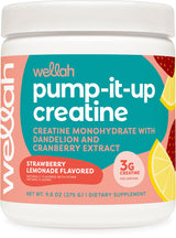 Pump-It-Up Creatine (50 Servings, Strawberry Lemonade) - Creatine Monohydrate with Dandelion, Uva Ursi, & Cranberry Extract