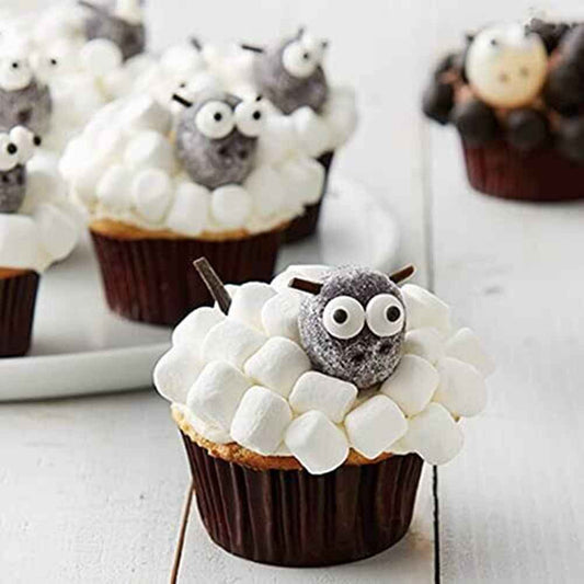 Sprinkle Haven 7mm Sugar Googly Eyes – Child-Safe Sprinkle Decorations for Halloween Classroom Treats
