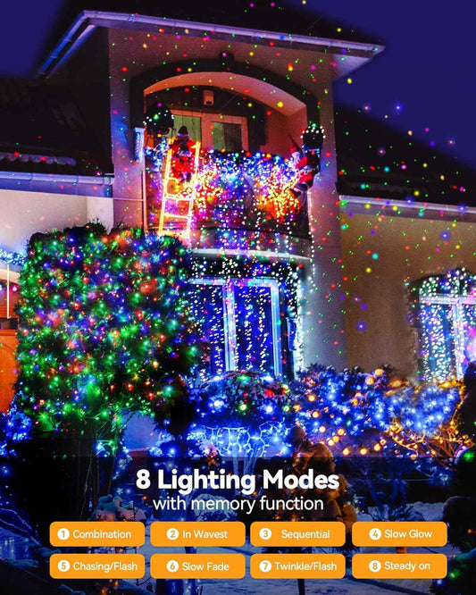 Blingstar Twinkle String Lights 33 Ft Plug in Fairy Lights – Aesthetic Bedroom Canopy and Mantel Decor, 8 Modes, 30V Low Voltage