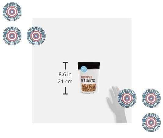 Happy Belly Chopped Walnuts for Quick Baking Prep and Coffee Cake Mixes, 16 oz Bulk Pack