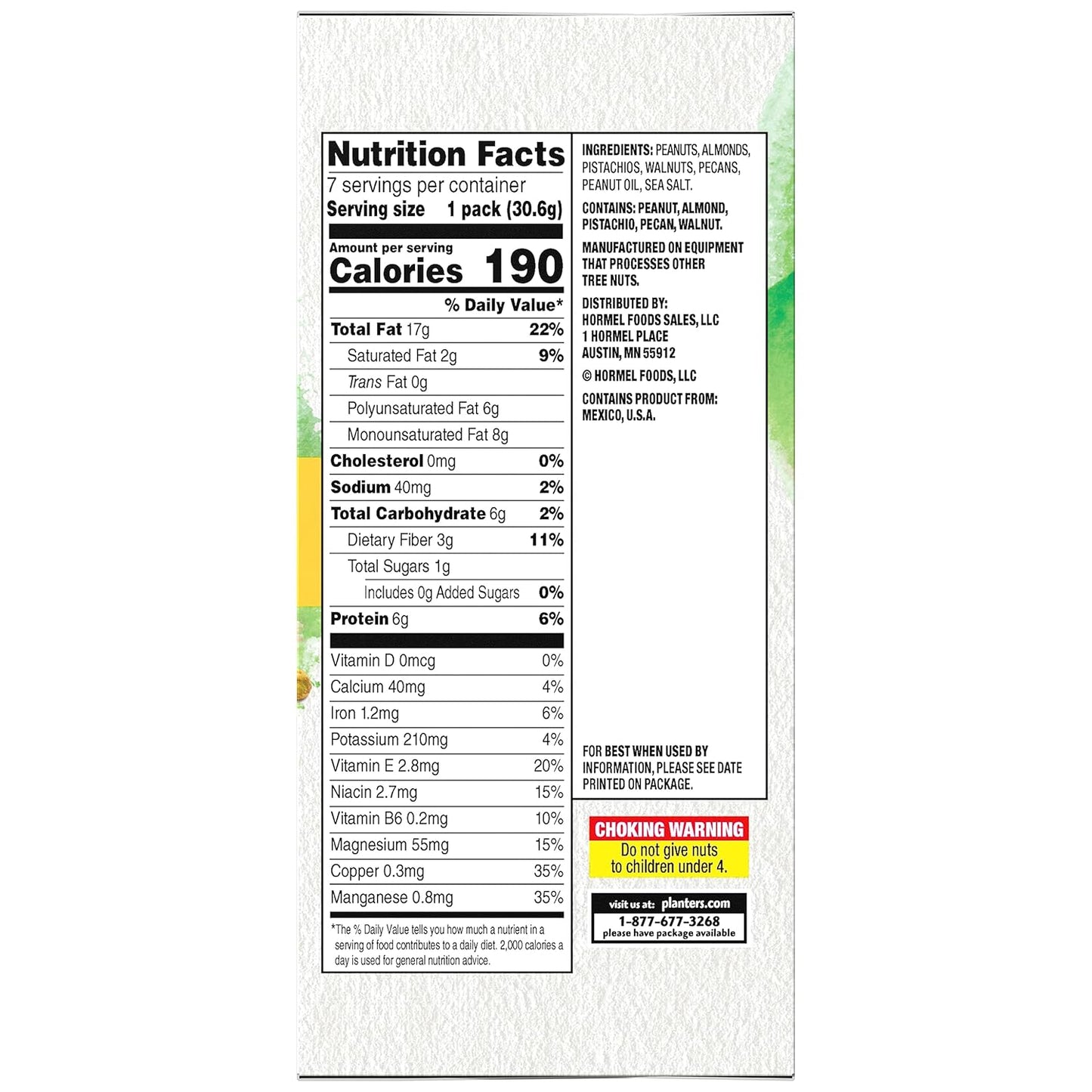 PLANTERS_NUT-rition_Heart_Healthy_Mix_with_Walnuts,_7.5_oz_Box_(Contains_7_Individual_Pouches)_-_On-the-Go/_Work/School_Snack_and_Active_Lifestyle_Snack_-_Great_Camping_Snacks_-_Kosher