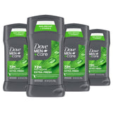 Dove Men+Care Extra Fresh Men's Antiperspirant Deodorant Stick Extra Fresh With 72-hour sweat & odor protection with 1/4 Moisturizing Cream & Long-lasting Citrus Scent 2.7 oz
