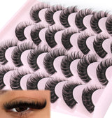 False Eyelashes Russian Strip Lashes Fluffy Fake Eyelashes Extension D Curl Wispy Handmade Soft Reusable 14 Pairs Lashes Pack Eyelash Extensions Makeup Cosmetic Lash Extensions Eyelash Extension Eyelash Extension Lash Extension