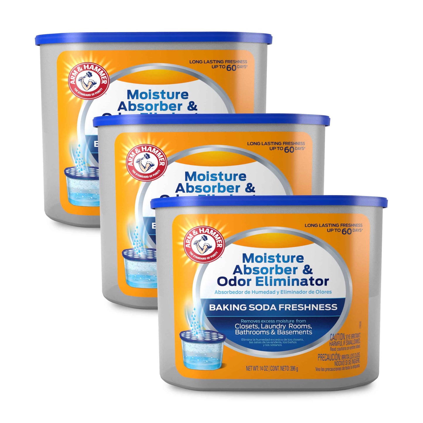 Arm & Hammer Refillable Moisture Absorber and Odor Eliminator 14 oz. Tub