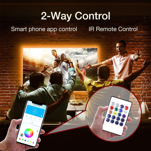 LED_Lights_for_TV_65_Inch,_TV_Led_Backlight,9.8ft/10ft/12.5ft/15ft/16.4ft/20ft_Led_TV_Lights,_USB_Led_Strip_Lights_for_TV_with_Remote,_Room_Led_Lights_for_Bedroom_Bluetooth,_HDTV_Mood_Lighting,_Gaming_Room_Decor