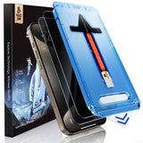 MAGIC JOHN 2 Pack for iPhone 15 Pro Max 6.7 inch Privacy Glass Screen Protector, Auto Dust-Elimination Installation, Bubble Free, Easy Installation
