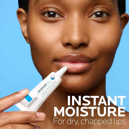 La Roche-Posay Cicaplast Lip Balm B5, Hydrating Balm with Shea Butter, Lip Treatment for Dry Cracked Lips, Moisturizing and Repairing Balm, Fragrance Free