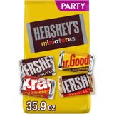 HERSHEY'S Miniatures Assorted Chocolate Candy Party Pack, 35.9 oz, Easter Basket Stuffers
