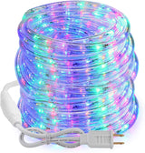 Brizled Rope Lights, 18ft 216 LED Lights, 120V Plugin Tube Light Connectable, Indoor Outdoor Halloween Rope Lighting Waterproof Halloween Holiday Light for Tree Patio Xmas Camping Decor