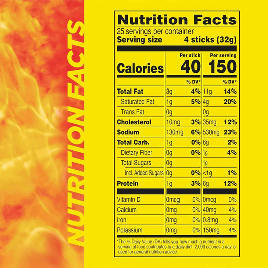 Slim Jim Smoked Meat Sticks, 6g Protein Per Serving, Snack Size, Father's Day Bulk Snack Gifts