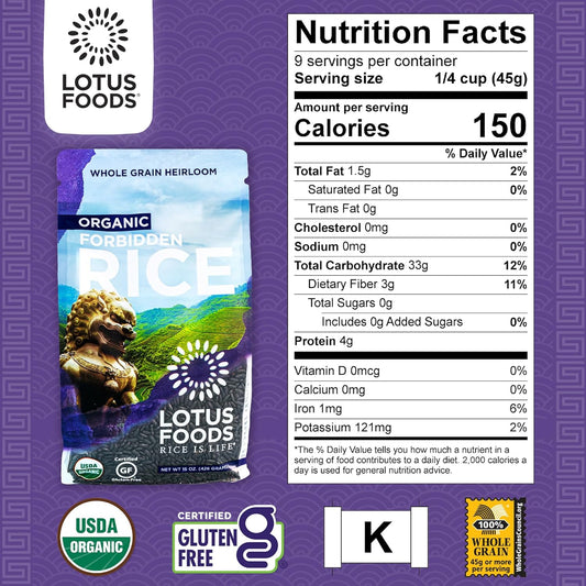 Lotus_Foods_Organic_Forbidden_Rice_-_Black_Rice_Organic,_Purple_Rice,_Black_Rice_Bulk,_Gluten_Free_Heirloom_Rice,_Whole_Grain,_Non_GMO,_Vegan_-_15_Oz_Bag_(Pack_of_1)
