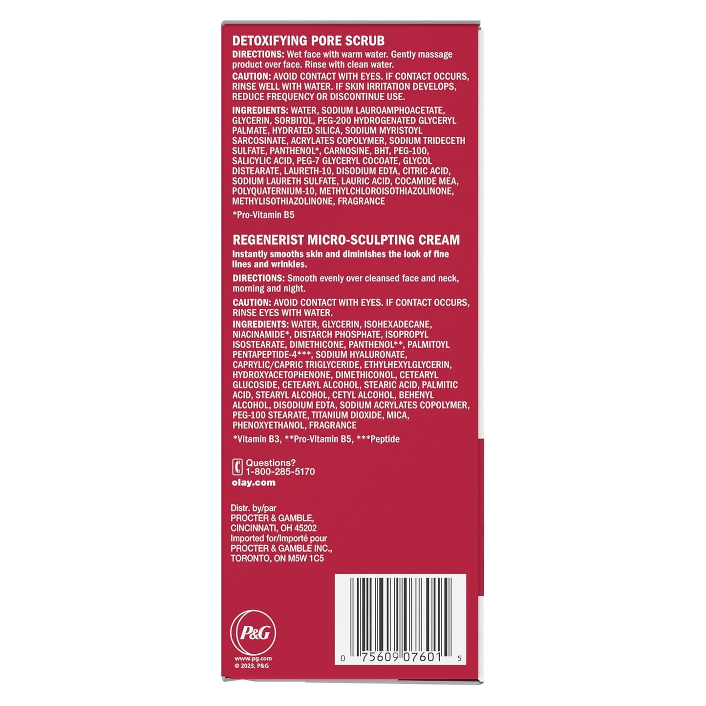 Olay_Face_Wash_Regenerist_Advanced_Anti-Aging_Pore_Scrub_Cleanser_(5.0_Oz)_and_Micro-Sculpting_Face_Moisturizer_Cream_(1.7_Oz)_Skin_Care_Duo_Pack,_Total_6.7_Ounces