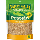 Nature Valley Protein Granola, Oats and Honey Granola, Resealable Snack Pouch, 11 oz