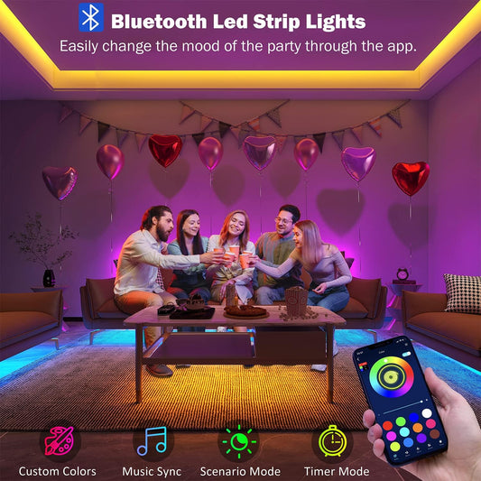 130_ft_Led_Lights_for_Bedroom,(2_Rolls_of_65FT)_Bluetooth_Smart_APP_Control_Color_Changing_RGB_Led_Strip_Lights_with_Remote_Control_Led_Lights_for_Room_Kitchen_Party_Home_Decoration