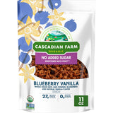 Cascadian Farm Organic Granola with No Added Sugar, Cinnamon Apple Cereal, Resealable Pouch, 11 oz