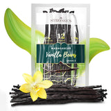 Madagascar Vanilla Beans - Vacuum Sealed Grade A Vanilla Pods - Rich, Creamy Flavor & Aroma -Great for for Baking, Homemade Extract, Paste, Brewing, Coffee, Cooking (10)
