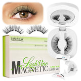 LASHVIEW Eyelash Extensions,Ellipse Flat Eyelash Extensions 0.15mm C Curl 8-15mm Mixed Tray,Mink Black,Individual Lashes,Super Matte Extremely Soft Professional Salon Use