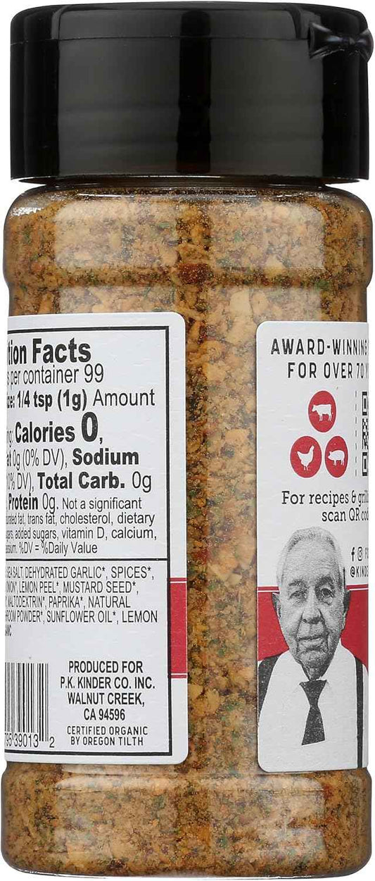 KINDERS Organic The Steak Blend Seasoning, 3.5 OZ