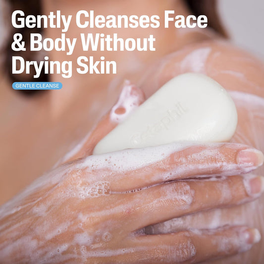 Cetaphil_Gentle_Cleansing_Face_and_Body_Bar,_4.5_oz_Bar_(Pack_of_6),_Nourishing_Cleanser_Bar_For_Dry,_Sensitive_Skin,_Non-Comedogenic,_(Packaging_May_Vary)