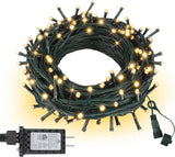 66FT 200 LED Christmas Mini Lights End-to-End Plug 8 Modes Indoor String Lights with Timer, Outdoor Indoor Twinkle Fairy Lights Christmas Tree Patio Garden Holiday Warm White